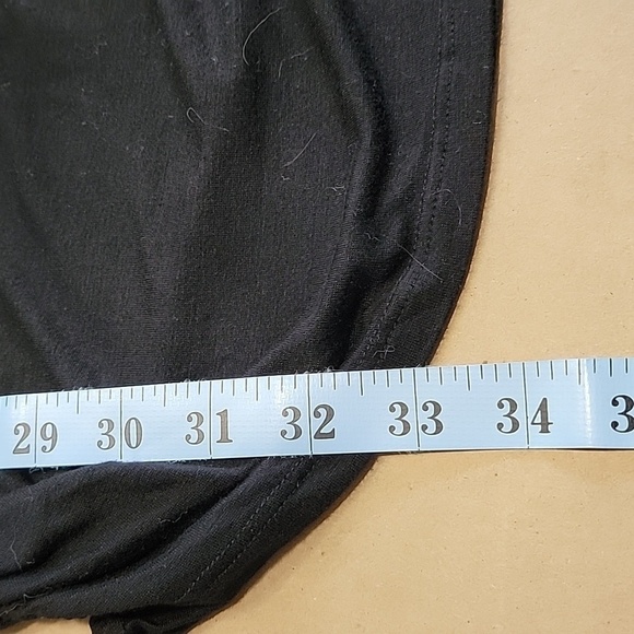 Guess Size M Black with Gray Animal Print Accent, Ruched Side Bodycon Dress - Picture 7 of 11